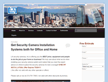 Tablet Screenshot of lasecuritycameras.com